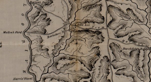 Map of Pendleton District, South Carolina